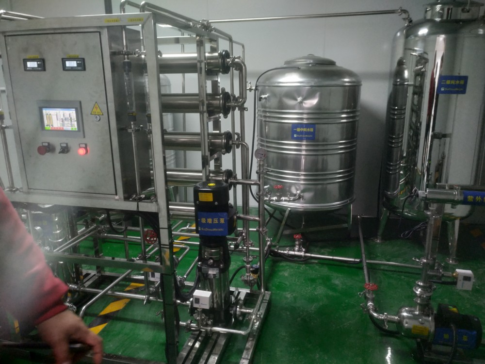 江西赣州生产口罩用纯化水设备安装调试完毕
