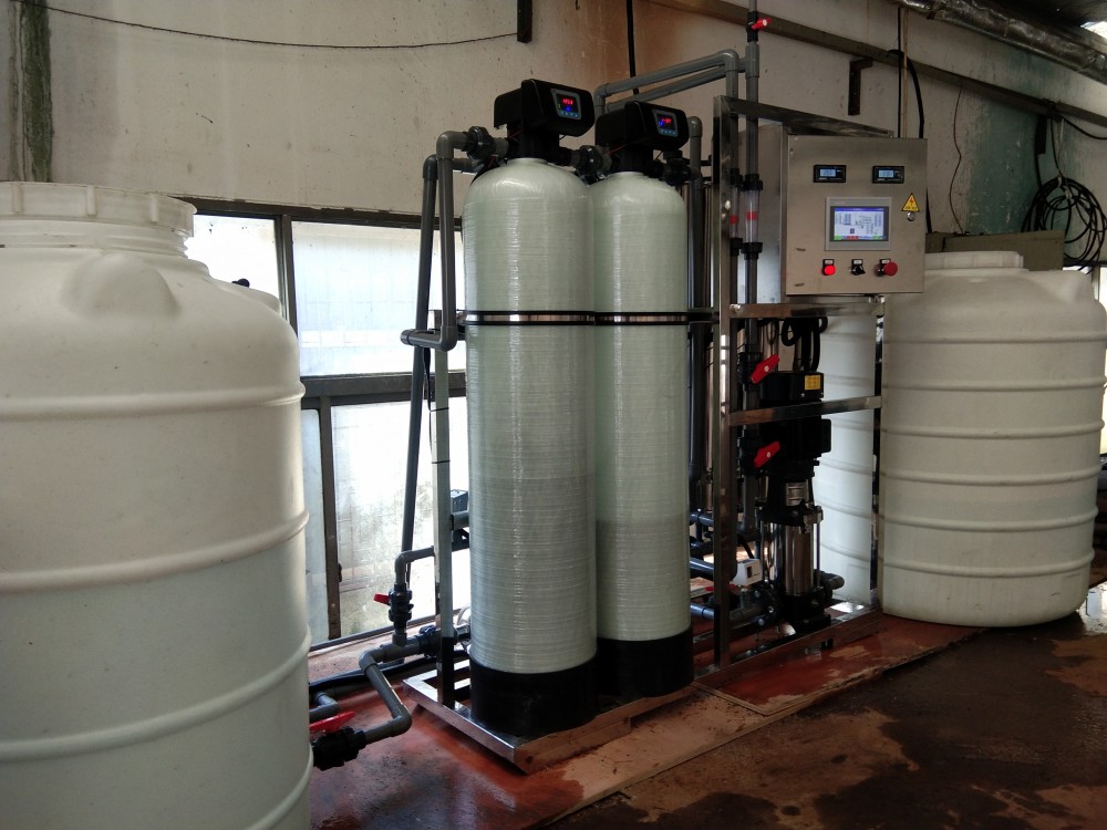 扬州2套1吨的反渗透纯水设备安装调试完毕
