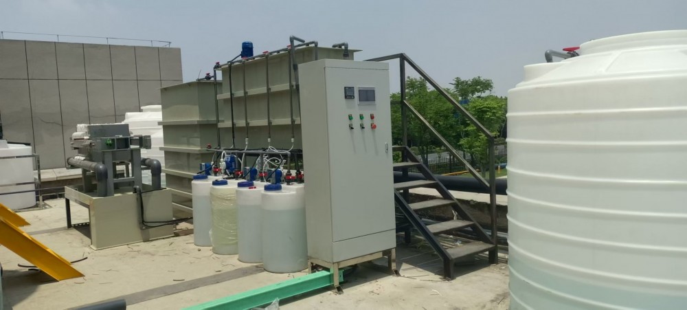 杭州喷淋废水设备安装调试完成